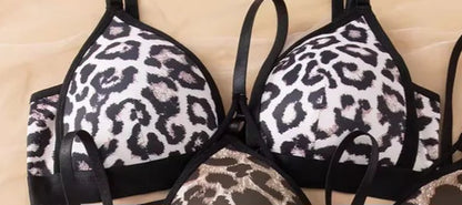 Cheetah Print Bra Set