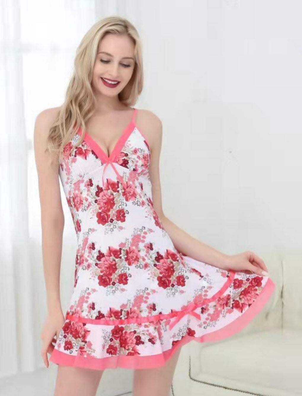 Cute Floral Bliss Nighty