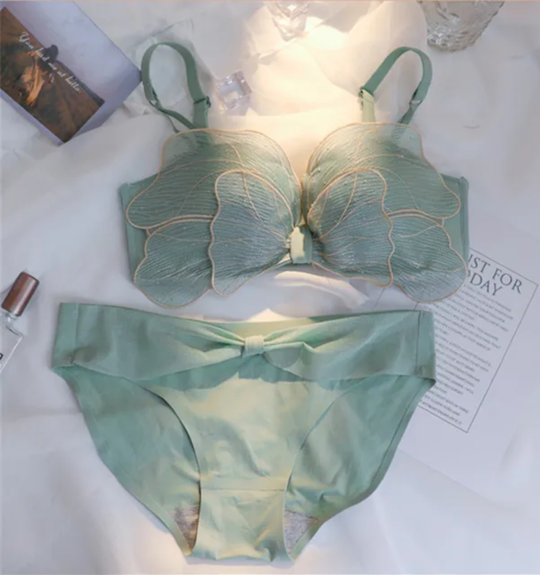 Butterfly Wing Push-Up Bra Set 🦋