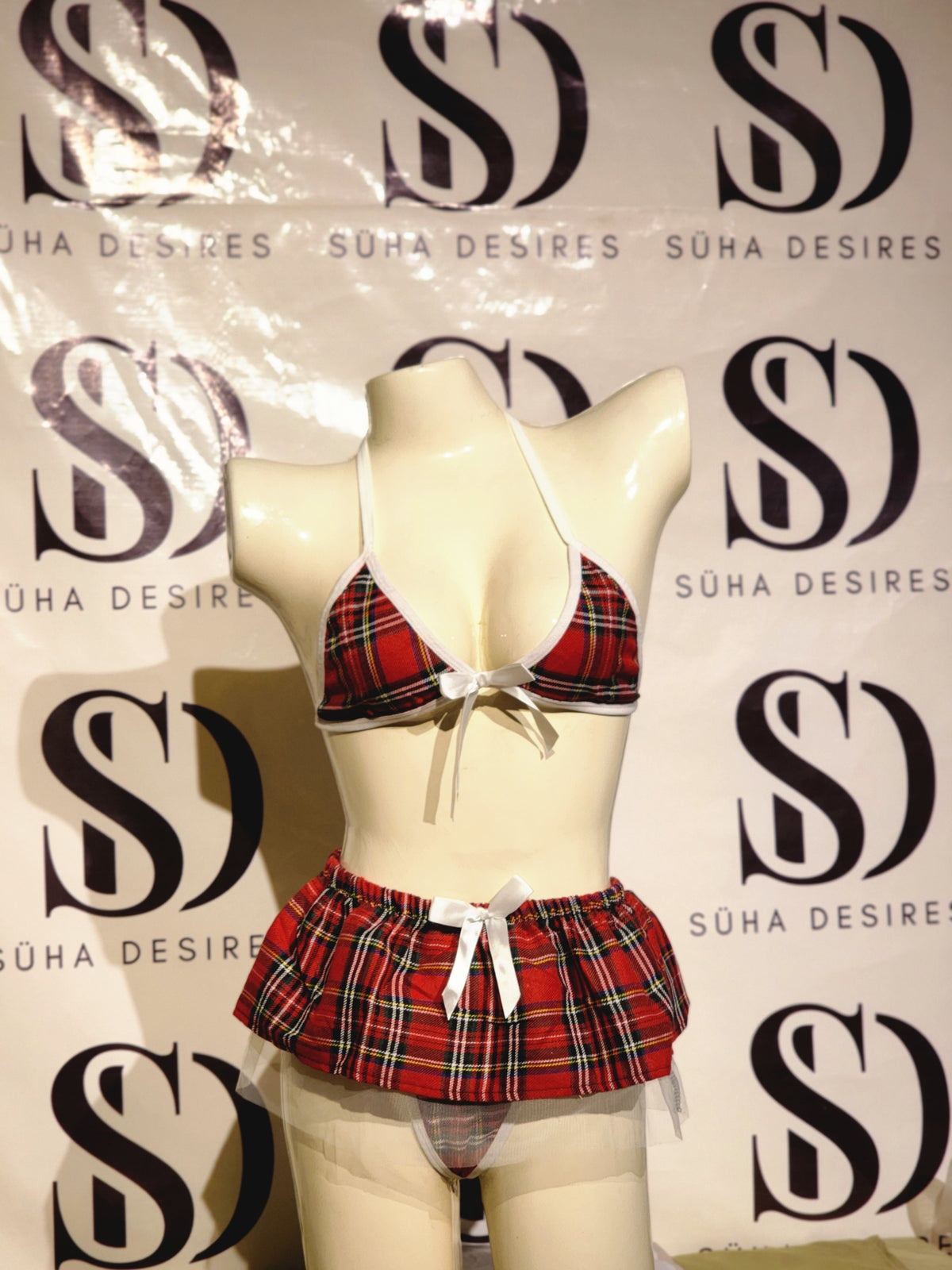 Plaid Playmate College Set