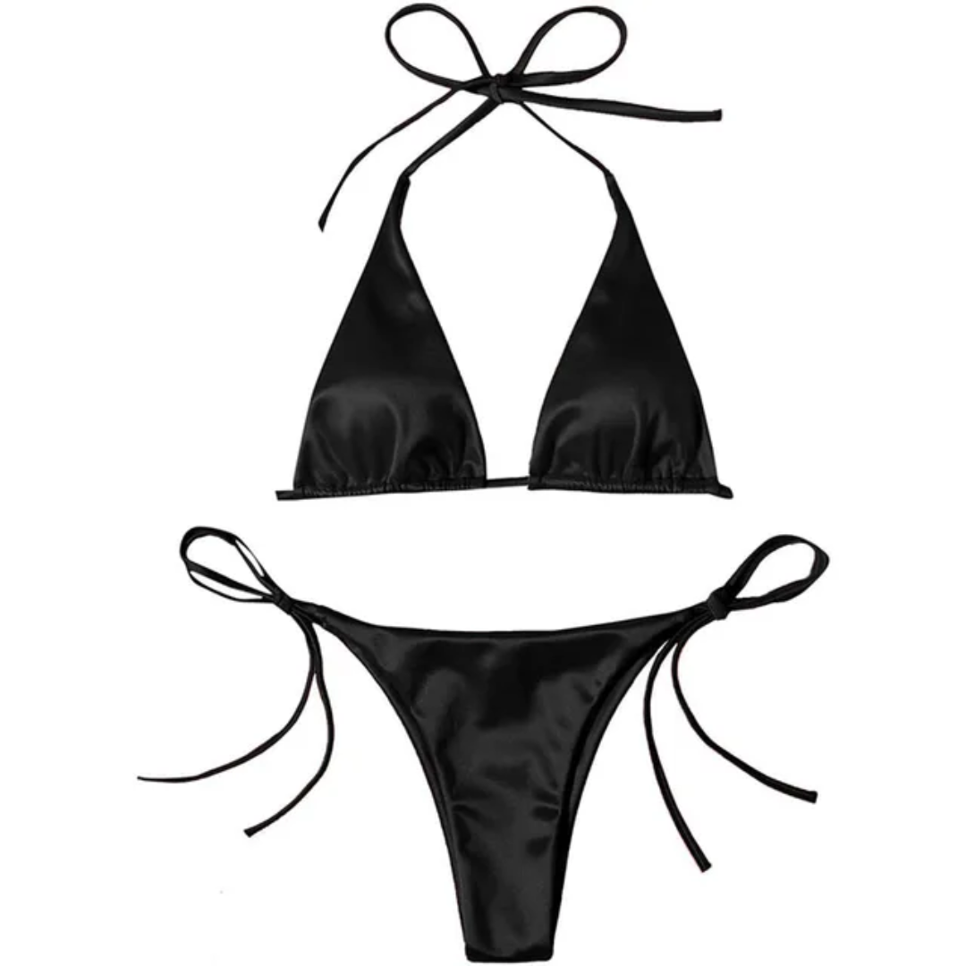 Triangle Silk Bikini – Luxury Shamoz Silk Swimwear