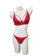 Love Secret Non Padded Underwired PU Leather Bra Set