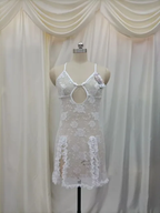 Romantic Aubergine Slit Nightdress