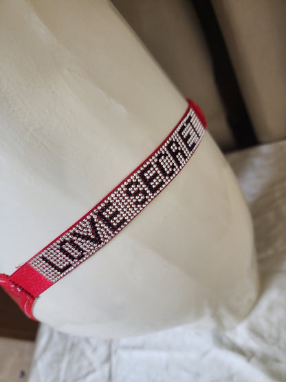 Love Secret Non Padded Underwired PU Leather Bra Set