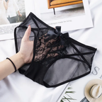 Satin Bow Criss Cross Panty