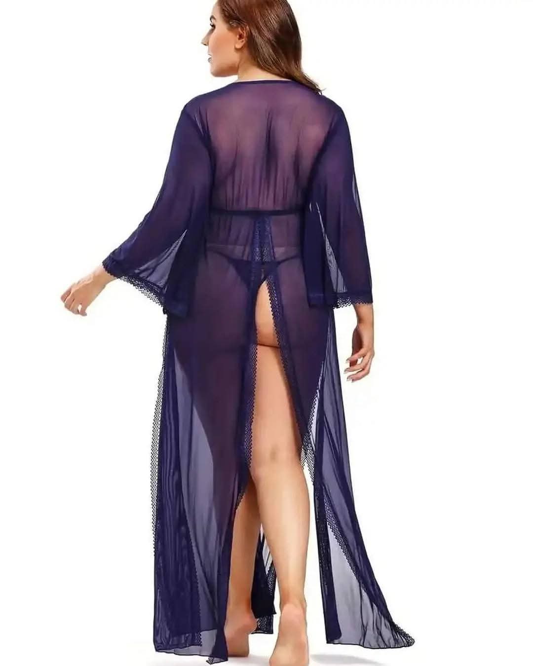 SD-Twilight Allure Long Mesh Robe Set