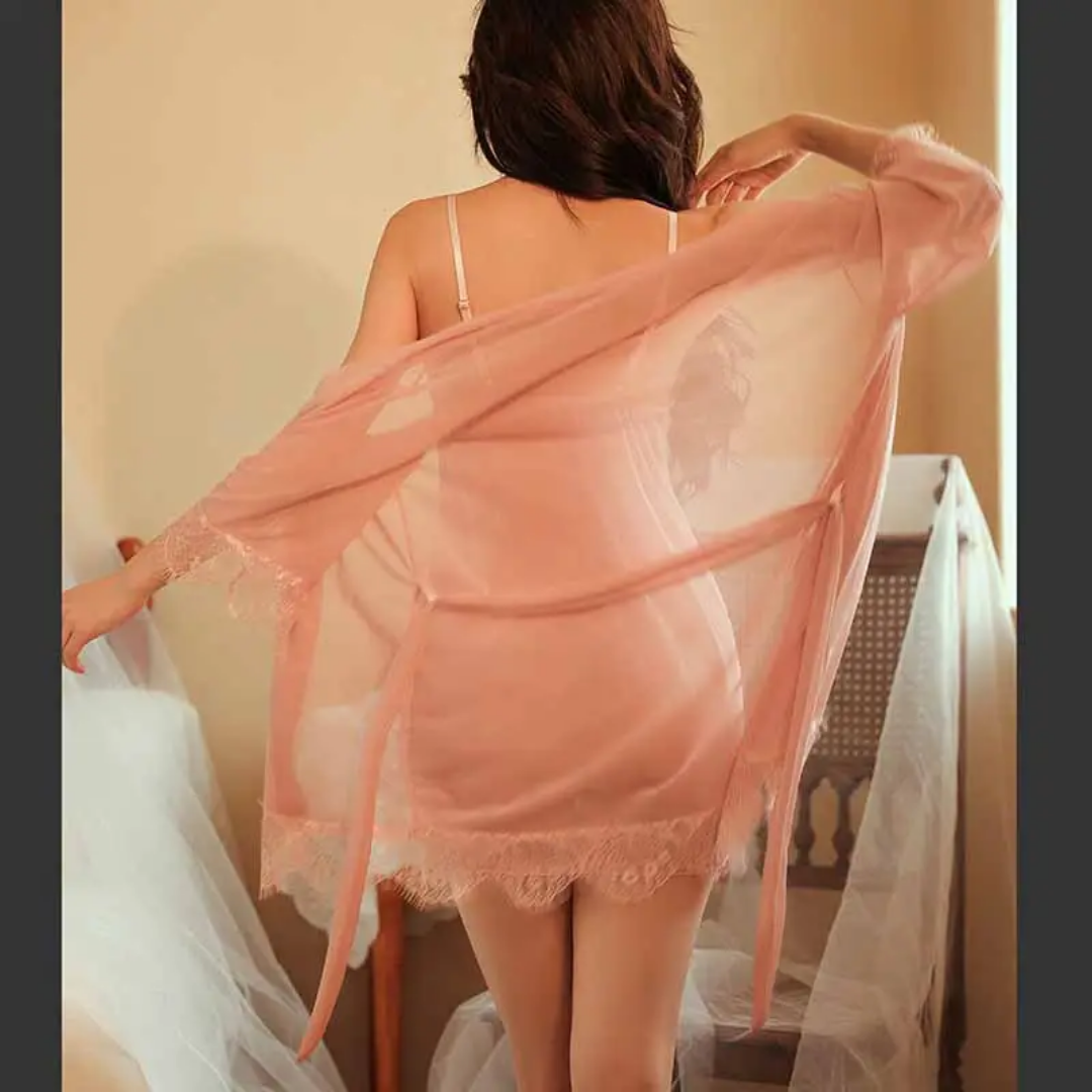 Elegant Sheer Nightwear Set