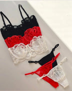 SD - Sheer Petal Lace Bra & Panty Set
