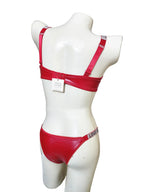 Love Secret Non Padded Underwired PU Leather Bra Set