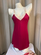 SD - Premium Butter-Soft Stretch Ice Silk Finish Chemise & Robe Set
