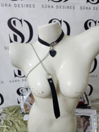 Choker Pendant With Chain Leash