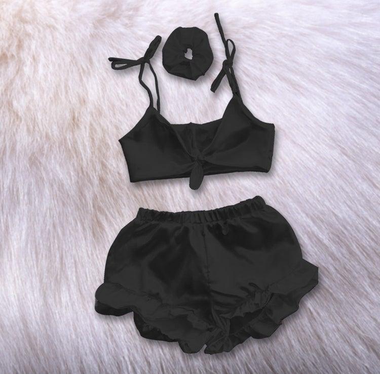 Silk Tie-Back Nightwear Set