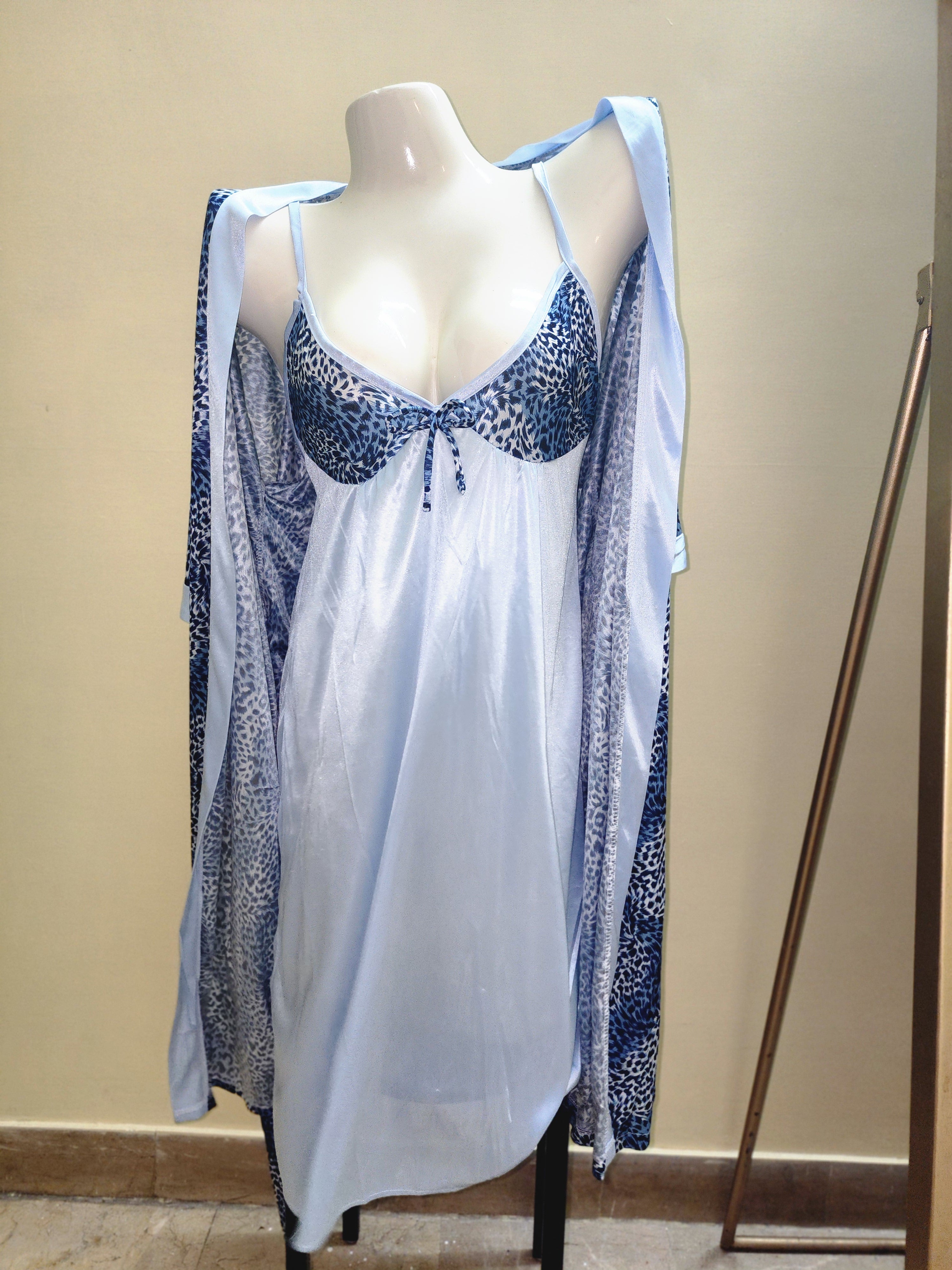 SD - Silk Leopard Chic 2-Piece Nightwear Set