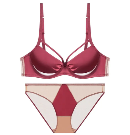 Satin Strappy Lingerie Set