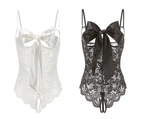 Front Open Desire Lace Teddy