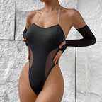 Midnight Edge Mesh Bodysuit