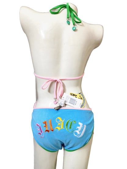 Juicy Heart Retro Triangle Bikini - 2 Piece