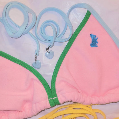 Juicy Heart Retro Triangle Bikini - 2 Piece