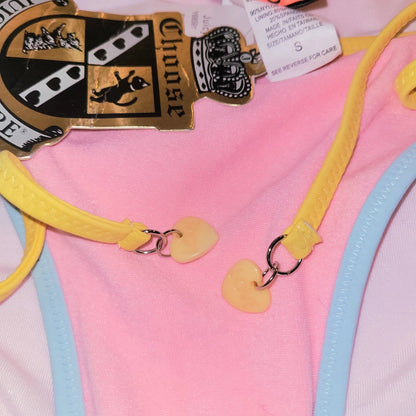 Juicy Heart Retro Triangle Bikini - 2 Piece