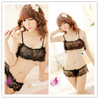 Black Sheer Lace Lingerie Set