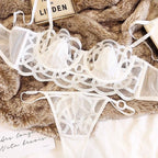 Sheer Petal Lace Bra & Panty Set