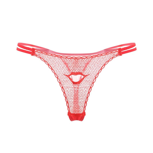 Lips Cut Out Thongs