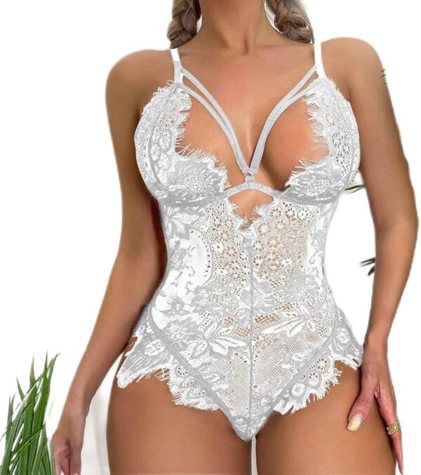 Sensual Bandage Lace Bodysuit - Image 6