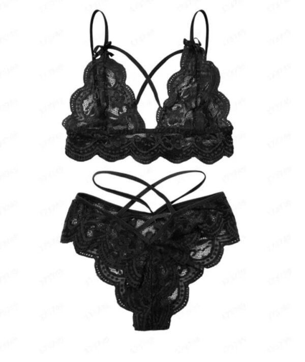 Sexy Lace Bralette & Panty Lingerie Set - Image 3