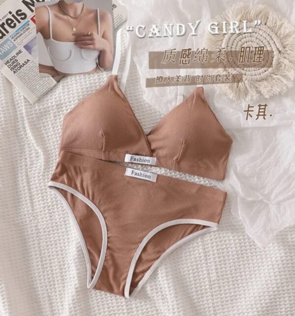 Candy Girl Ribbed Loungewear Set – Chic & Cozy