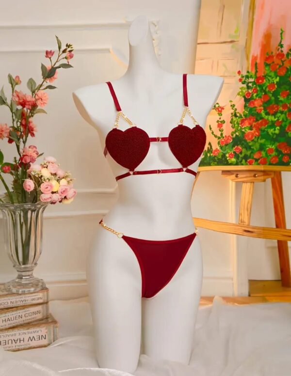 Heartfelt Desire Chain Lingerie Set