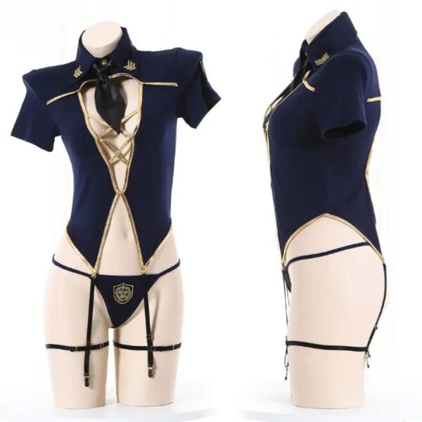 Seductive Officer Lingerie Costume - Image 6