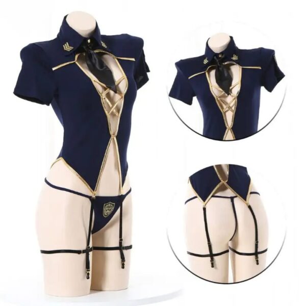 Seductive Officer Lingerie Costume - Image 7