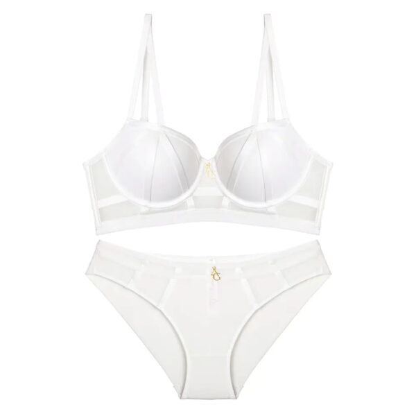 Fuchsia Cage Bra And Panty Set - Image 10
