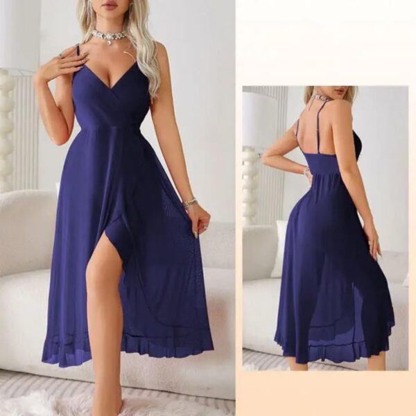Elegant Spaghetti Strap Midi Dress - Image 5