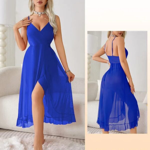 Elegant Spaghetti Strap Midi Dress - Image 3