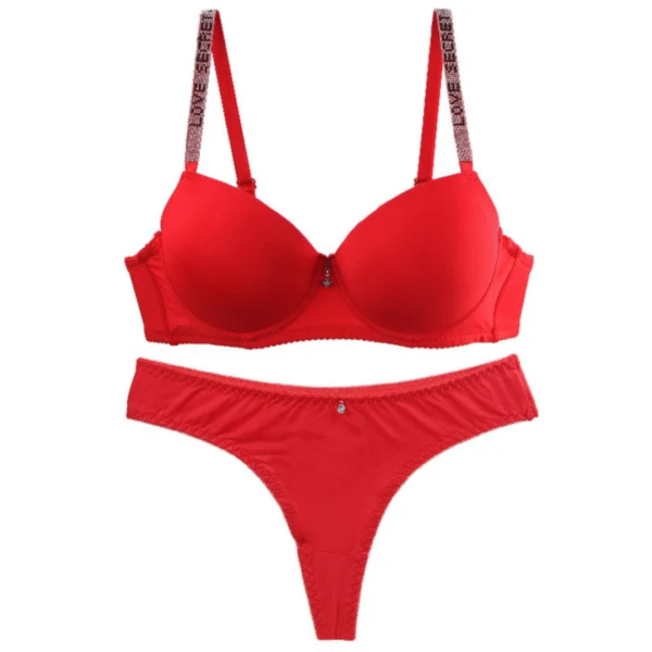 Love Secret Strap Push-Up Lingerie Set - Image 2