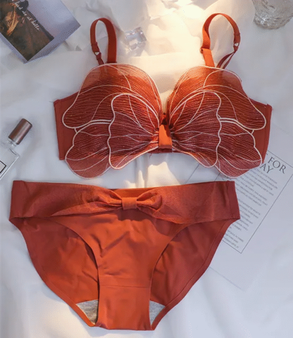 Butterfly Embroidered Lingerie Set - Image 8
