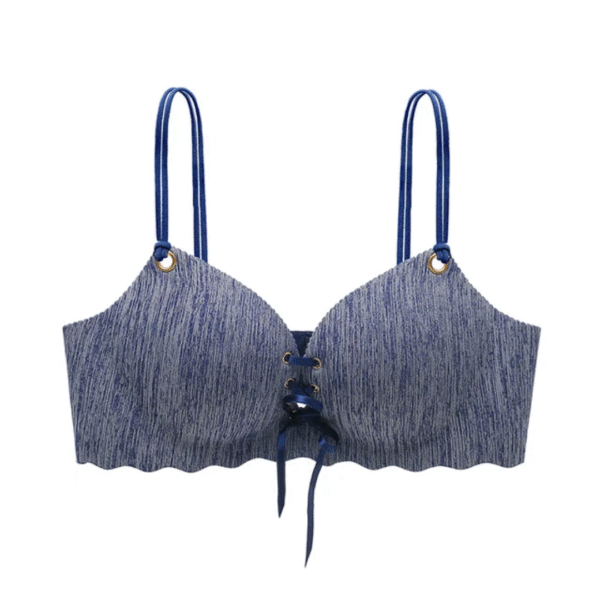 Lace-Up Foam Padded Bra & Panty Set - Image 3