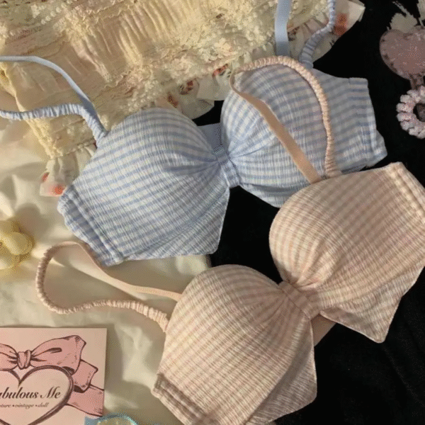 Gingham Bow Lingerie Set - Image 13