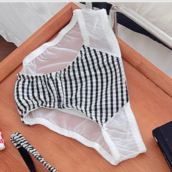Gingham Bow Lingerie Set - Image 11