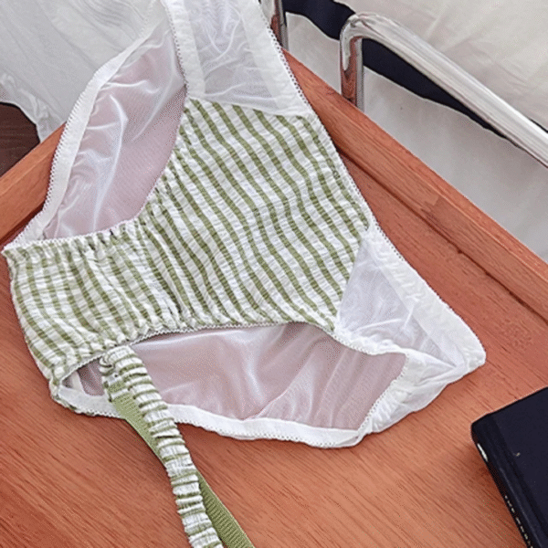 Gingham Bow Lingerie Set - Image 8