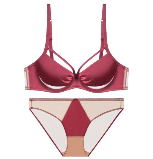Satin Strappy Lingerie Set - Image 4