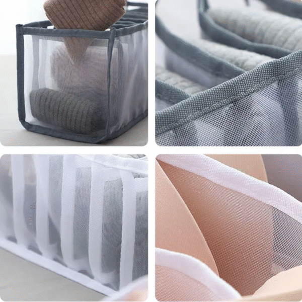 Transparent Mesh Lingerie Organizer Set - Image 3