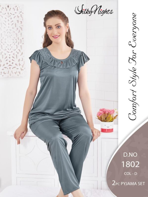 SilkyNights 2-Piece Cotton-Blend Pyjama Set - Image 3