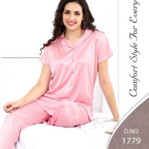 SilkyNights 2-Piece Satin Pyjama Set